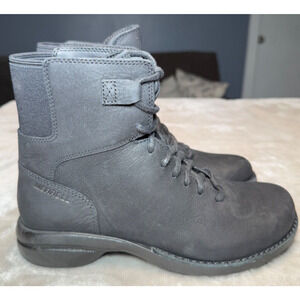 Merrell Andover Mid Black Leather Dry Waterproof Boots J17626 Womens Size 6.5